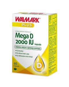 Walmark Mega D  kapsule za imunitet, zdrave kosti i zube i održavanje razine kalcija
