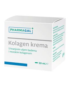 Pharmagal Kolagen krema s uljem badema i morskim kolagenom, 50 mL kreme u lončiću