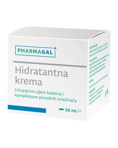 Pharmagal Hidratantna krema s uljem badema i kompleksom prirodnih ovlaživača, 50 mL kreme u lončiću