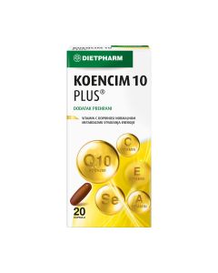 Dietpharm Koencim 10 Plus® kapsule 1+1 PROMO, 2x20 kapsula