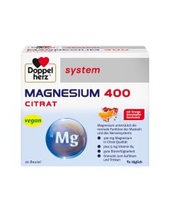 Doppelherz®system Magnezij 400 citrat, 20 vrećica