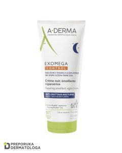 A-Derma Exomega Control Obnavljajuća emolijentna noćna krema, 200 ml
