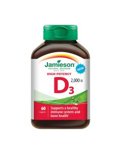 Jamieson Vitamin D 2000 IU tablete 60 tableta