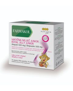 Pip Farmakol Matična mliječ junior 500mg, 10 ampula
