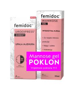 Femidoc Uro Express DIREKT + Manoza intimni gel PROMO, 10 vrećica  + 30 ml