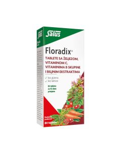 Salus Floradix tablete, dodatak prehrani, 84 tableta
