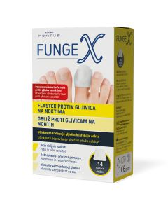 FungeX flaster protiv gljivica na noktima, 14 flastera