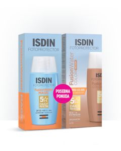 ISDIN Fotoprotector Fusion Water Magic SPF 50 (50 ml) + Fusion Water medium SPF 50 (50 ml)  - POSEBNA PONUDA