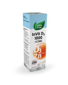 Zona Vital InVit D3 1000+cink oralni sprej sa vitaminom D3 i cinkom, 30 ml