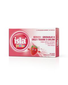 Isla junior pastile za ublažavanje grebanja i tegoba s grlom, za djecu stariju od 4 godine, 20 pastila