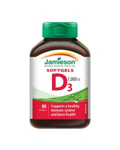 Jamieson Vitamin D 1000 IU, 80 kapsula