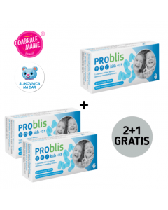 PROblis Kids + D3 pastile jagoda PROMO, 3 x 30 pastila