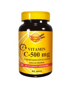 Natural Wealth Vitamin C-500 mg s vremenskim otpuštanjem