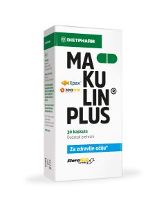 Dietpharm Makulin plus dodatak prehrani za normalan vid, 30 kapsula