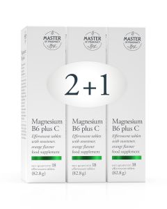 Master of Pharmacy Magnezij B6 plus C PROMO 2+1, 3 x 18 šumećih tableta