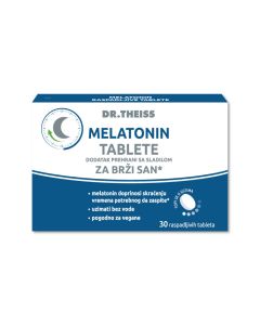 Dr. Theiss Melatonin tablete, 30 raspadljivih tableta