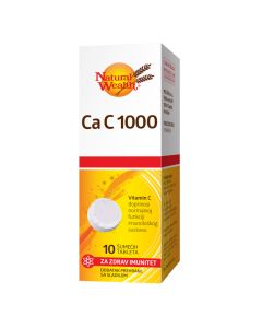 Natural Wealth Ca C 1000, 10 šumećih tableta