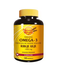 Natural Wealth Omega -3, 100 kapsula