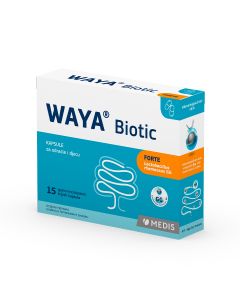 Waya Biotic kapsule, dodatak prehrani za uravnoteženu crijevnu mikrofloru.15 kapsula