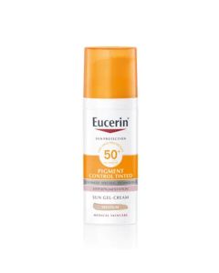 Eucerin Pigment Control tinted gel-krema za zaštitu kože lica od sunca SPF 50+, srednje tamna nijansa 50 ml
