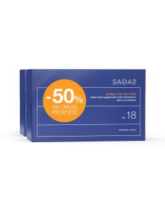 Sagas Rc 18 Collagen Hair, Skin & Nails POSEBNA PONUDA, 2 X (10 X 50 ml)