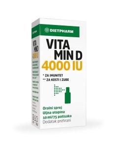 Dietpharm Vitamin D 4000 IU oralni sprej 10 ml / 75 potisaka