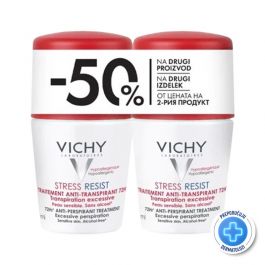 Vichy Déodorant Roll-on Anti-stres protiv prekomjernog znojenja do 72h, 2x50 ml - PROMO