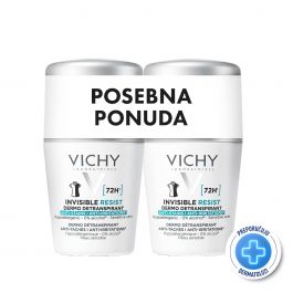 Vichy Dezodorans roll-on Invisible resist, 2 x 50 ml - PROMO