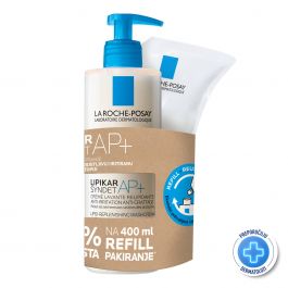 La Roche-Posay Lipikar Syndet AP+, 400 ml + refill, 400 ml