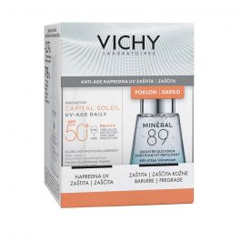 Vichy Capital Soleil UV-Age Vodeni fluid protiv fotostarenja SPF50+ i Mineral 89 Booster -PROMO