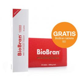 BioBran prah + tablete PROMO