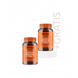 BiVits Activa Calcium Magnezij Cink, 1+1 GRATIS