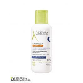 A-Derma Exomega Control Obnavljajuća emolijentna noćna krema, 400 ml