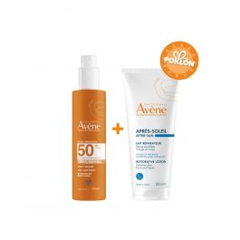 Eau Thermale Avène Sprej za zaštitu od sunca SPF 50 + Obnavljajući kremasti losion nakon sunčanja PROMO