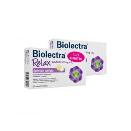 Biolectra Relax Magnezij 375 mg + B6 šumeće tablete 1+1 GRATIS
