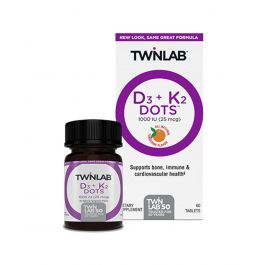 Twinlab Vitamin D3+K2, tablete sa sladilom