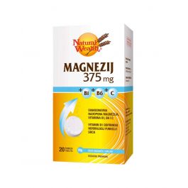 Natural Wealth Magnezij 375 mg + B1+B6+C