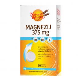 Natural Wealth Magnezij 375 mg + B1+B6+C