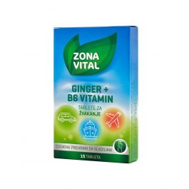 Zona Vital Ginger + B6 vitamin tablete za žvakanje