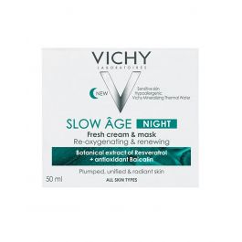 Vichy Slow Age noćna krema i maska koja kožu obogaćuje kisikom