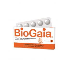 BioGaia Protectis tablete za žvakanje s vitaminom D3, okus naranče
