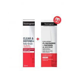 Neutrogena Clear & Defend+ dnevni serum + Clear & Defend+ hidratantna gel krema GRATIS (ROK 10/26)