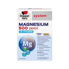 Doppelherz®system Magnezij 500 DEPO + B vitamini