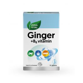 Zona Vital Ginger + B6 vitamin tablete za žvakanje