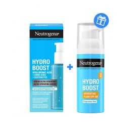 Neutrogena Hydro Boost hidrirajući serum + Hydro Boost hidracijski fluid SPF 50 GRATIS