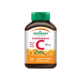 Jamieson Vitamin C 500 mg tablete za žvakanje s prirodnim okusom naranče