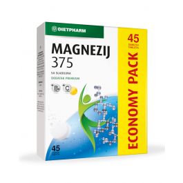 Dietpharm Magnezij 375, 45 šumećih tableta