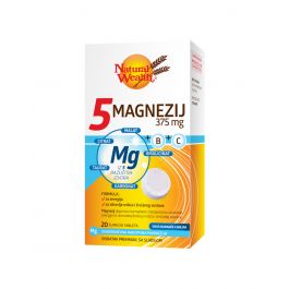 Natural Wealth 5 Magnezij 375 mg +B+C