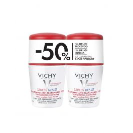 Vichy Déodorant Roll-on Anti-stres protiv prekomjernog znojenja do 72h, 2x50 ml - PROMO